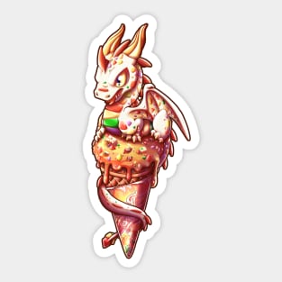 Dragon Ice cream - Fruity Flame Fudge Sticker